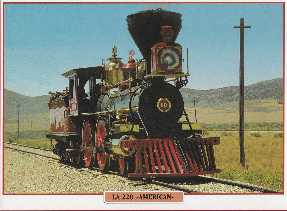 Fermoir De Cravate Ancien Hickok USA – Motif Locomotive à Vapeur, état NickEL