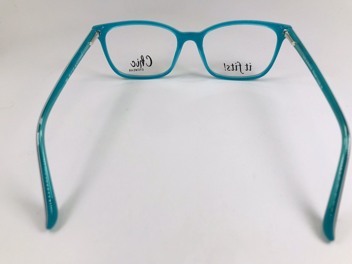 New Chic Black & Green DEL Eyeglasses 55mm w/Case For The  display picture 3