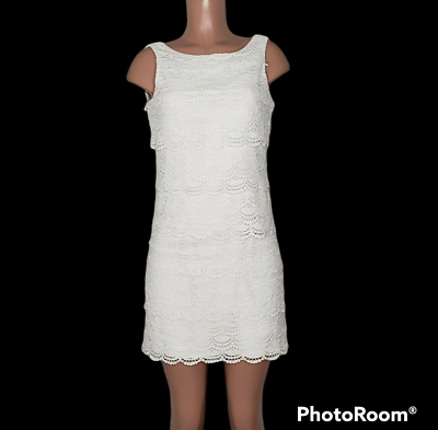 chinese dress ladies White House Black Market Black Crochet Halter Dress Size 4 –  alineconsignment main image 0