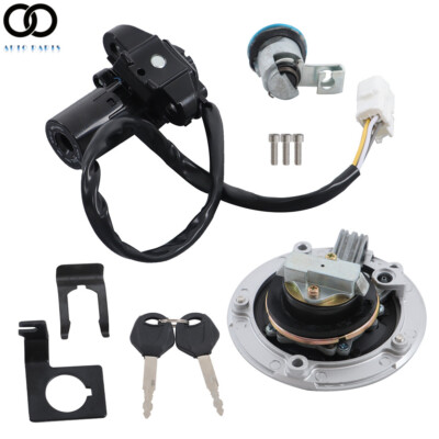 For Kawasaki Ninja 1000 ZX6R ZX10R Z1000SX Ignition Switch Fuel Gas Cap Lock Set