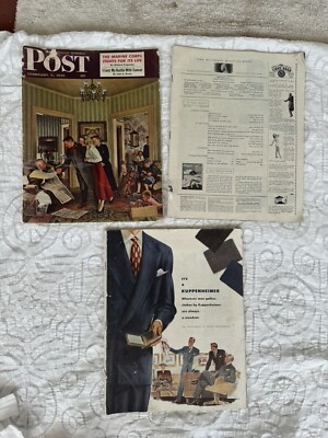 Lot of 3 Vintage Saturday Evening Post Magazines May September 1947 February '49