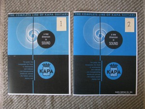 KAPA Guitar Catalog COPY/REPRINTS + Hang Tag Reprint US BIDDERS ONLY