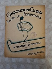 SPARTITI - Composizioni Per Fisarmonica- Il Barbiere Di Siviglia- 1945