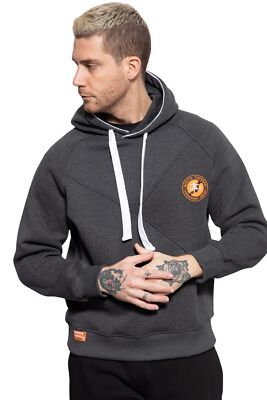 Akito Tanaka Herren Kapuzenpullover | Sweater | Stickerei | Slim Fit Attraction