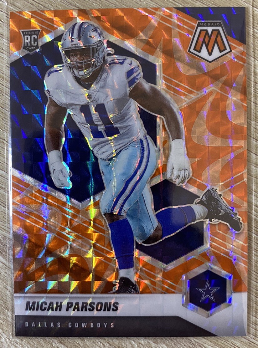 2021 Mosaic Micah Parsons Rookie Orange Reactive #362