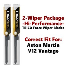 Hi-Performance 2-pk Wipers fits 2015+ Aston Martin V12 Vantage - 25260/200