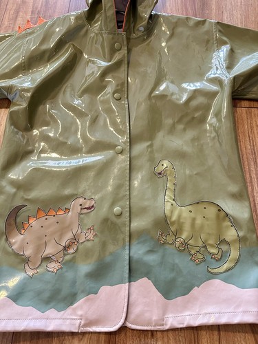 Kidorable Kids Rain Coat Jacket Dinosaurs size 6 /6X Husky - Picture 3 of 11