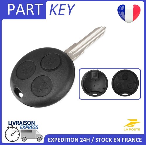 Coque/Boitier De Télécoande Plip Clé Sart Fortwo 450 • Forfour 451