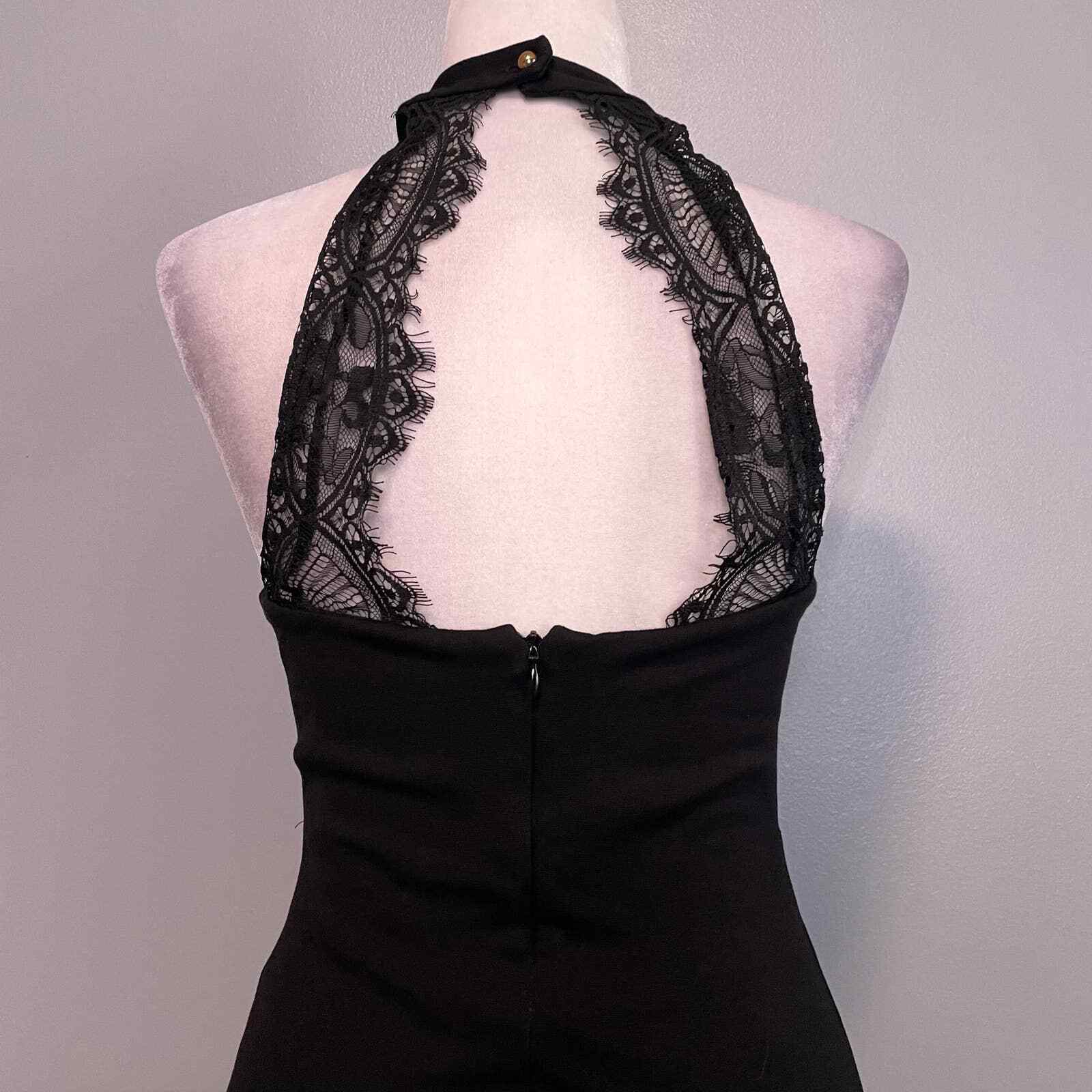 Lulus Endlessly Alluring Black Lace Back Bodycon … - image 5