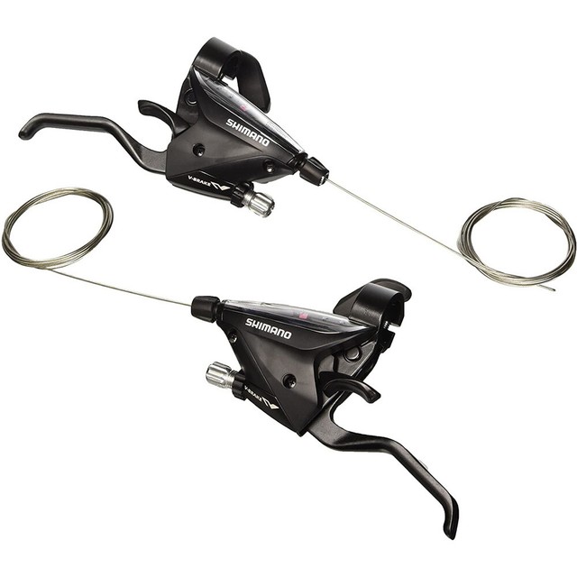 Shimano manetas bicicleta carretera Ef65 8V. negro | Compra en eBay