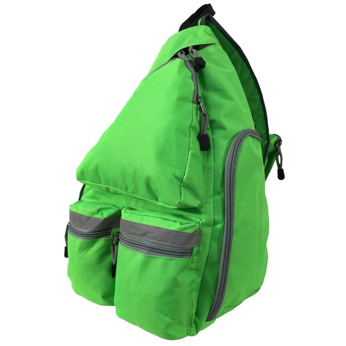 19" großer Sling Rucksack in bunten Farben, Tagesrucksack mit reflektierendem Sicherheitsstreifen - Bild 7 von 42