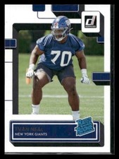 2022 Donruss #398 Evan Neal Rookie New York Giants
