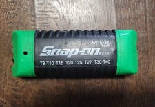 Snap-on Hex Tork Wrench Set Awtef8k T8 T10 T15 T20 T25 T27 T30 T40