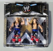 wwe wwf ljn classic signed rock n roll express ricky morton & robert gibson