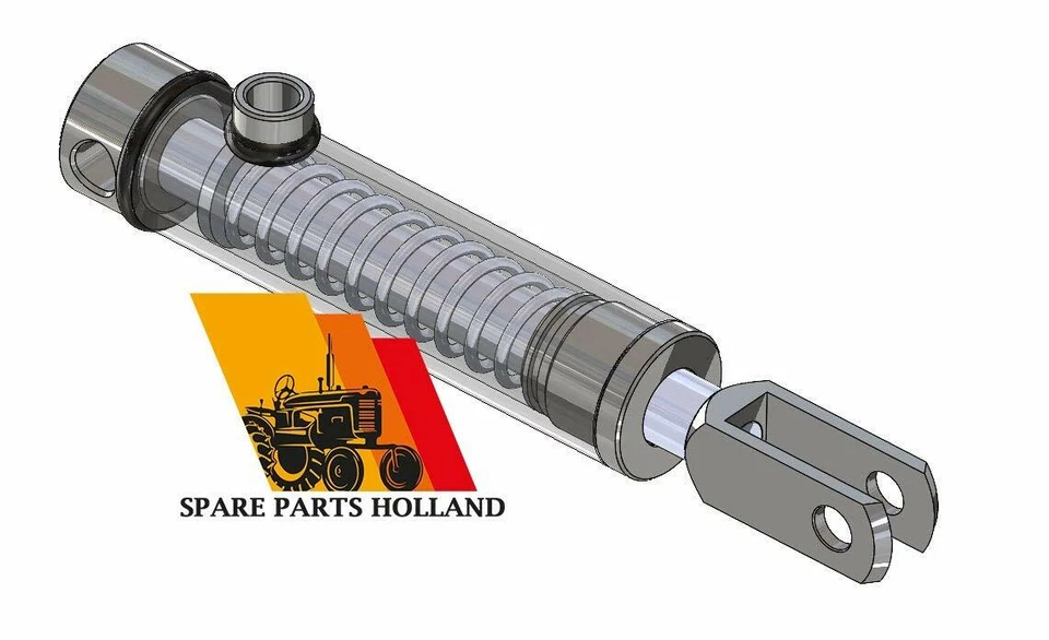 Bremszylinder mit Rückholfeder innen einfachwirkend, Hydraulikzylinder Anhänger  - Bild 2 von 4