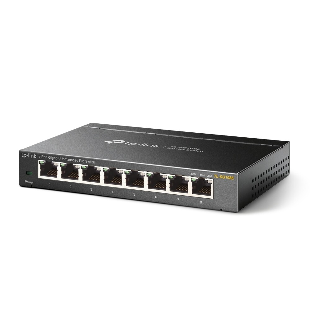 Tp-Link Schwarz Tl-Sg108e Netzwerk-Switch Managed L2 Gigabit Ethernet (10/100/1000) - Bild 2