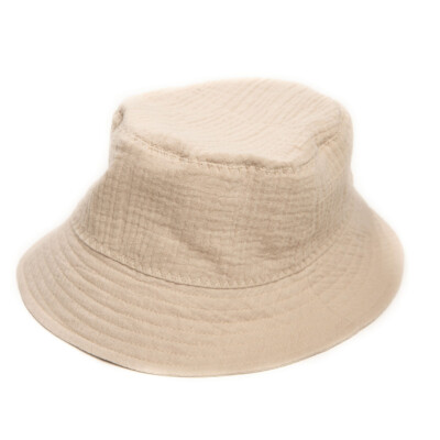Huttelihut Baby Sonnenhut FESTIVAL Musselin Hut Camel 2-8 Monate