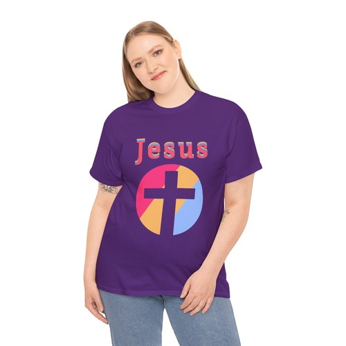 Faith-Inspired Unisex Heavy Cotton Tee, Christian T-Shirt, Jesus Tee, Religious - 第 53/59 張圖片