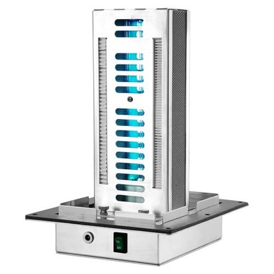 HVAC Duct Air Purifier 18W 9'' w/ PCO Tech for Home Office, Silver Alloy