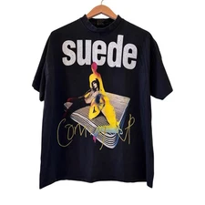 VINTAGE Suede "Coming up Tour 1996" REPRINT Brockum Tag Single Stitch XL