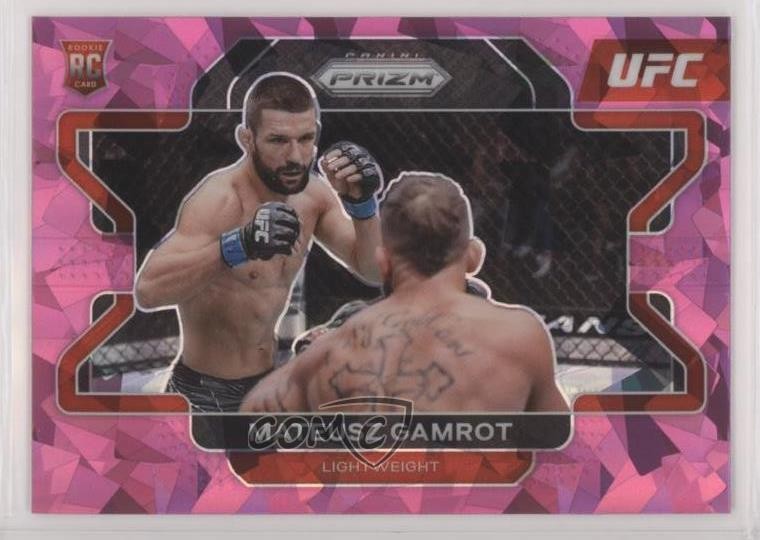 2022 Panini Prizm UFC Pink Ice Prizm Mateusz Gamrot #66 0b5q