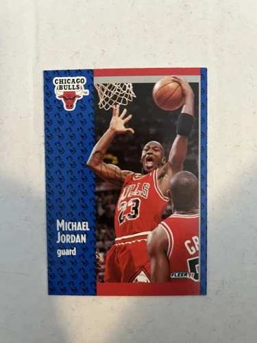 1991-92 Fleer #29 Fleer Michael Jordan Chicago Bulls HOF - NM/MT