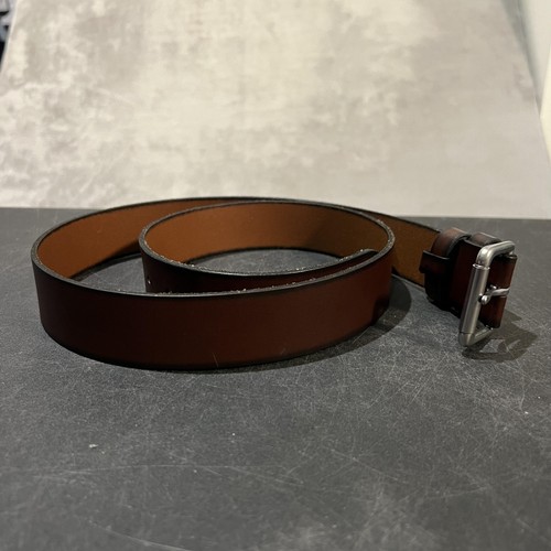 Polo Ralph Lauren Belt Mens 40 Brown Leather Silver Buckle Classic 17618 JB20 - Picture 4 of 11