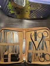 19pcs Stainless Steel Manicure Pedicure Nail Clippers Removal Tool Kit