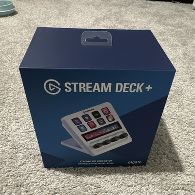 elgato Stream Deck+ Mixer USB Programmable Keypad Control Pad, White