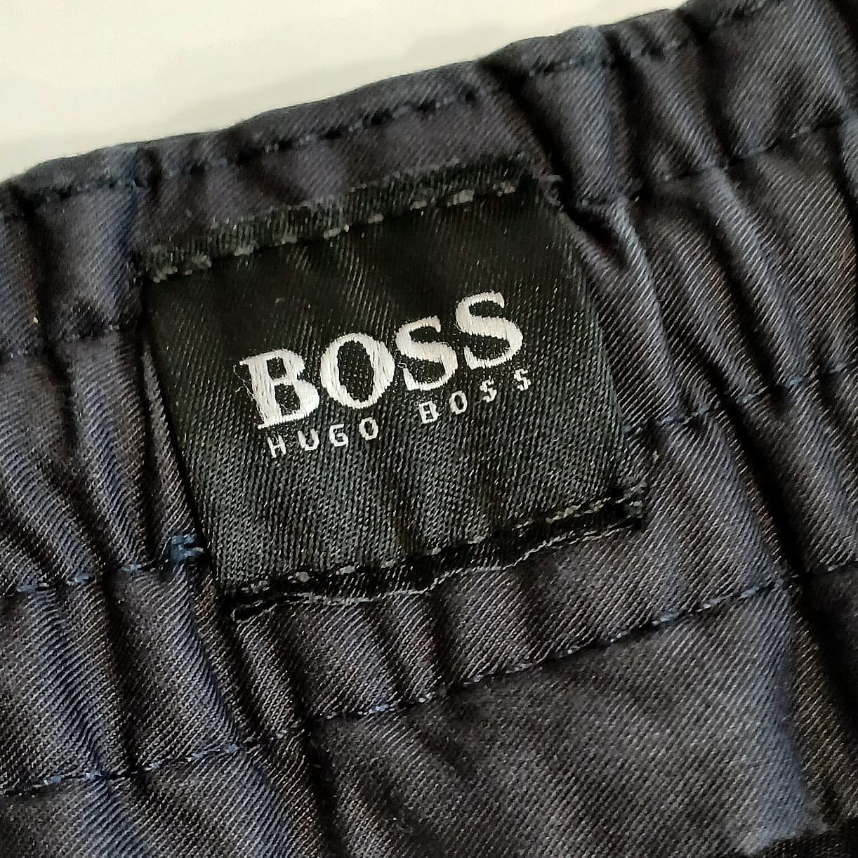 Hugo Boss Black Label Mens size 52 Trousers Elastic Waist Zip Drawstrings Logo thumbnail 3