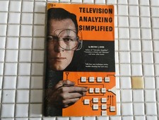 VINTAGE BOOK: TELEVISION ANNALYZING SIMPLIFIED S/C PUB 1958 ILLUS 104 PGS KIVER