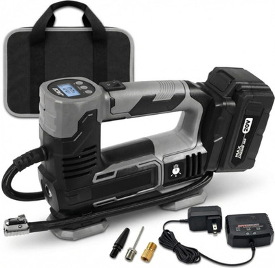 Compresor aire inalámbrico 20V inflador llantas batería 3.0Ah portátil, Nuevo