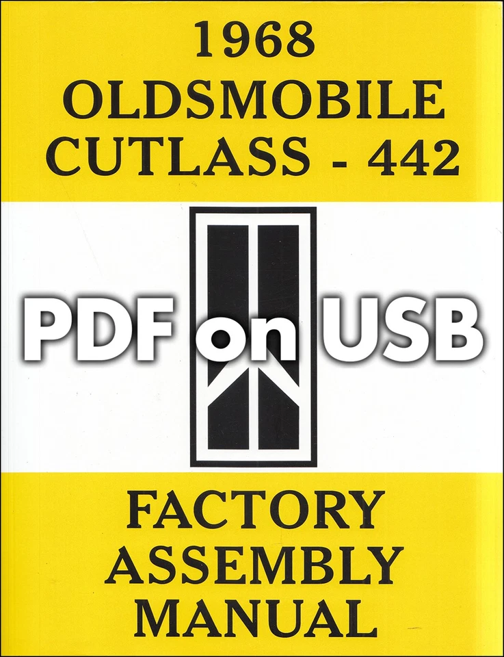 Oldsmobile 442 y Cutlass 1965-1968 PDF en USB manuales de montaje de fábrica Foto 4 de 4