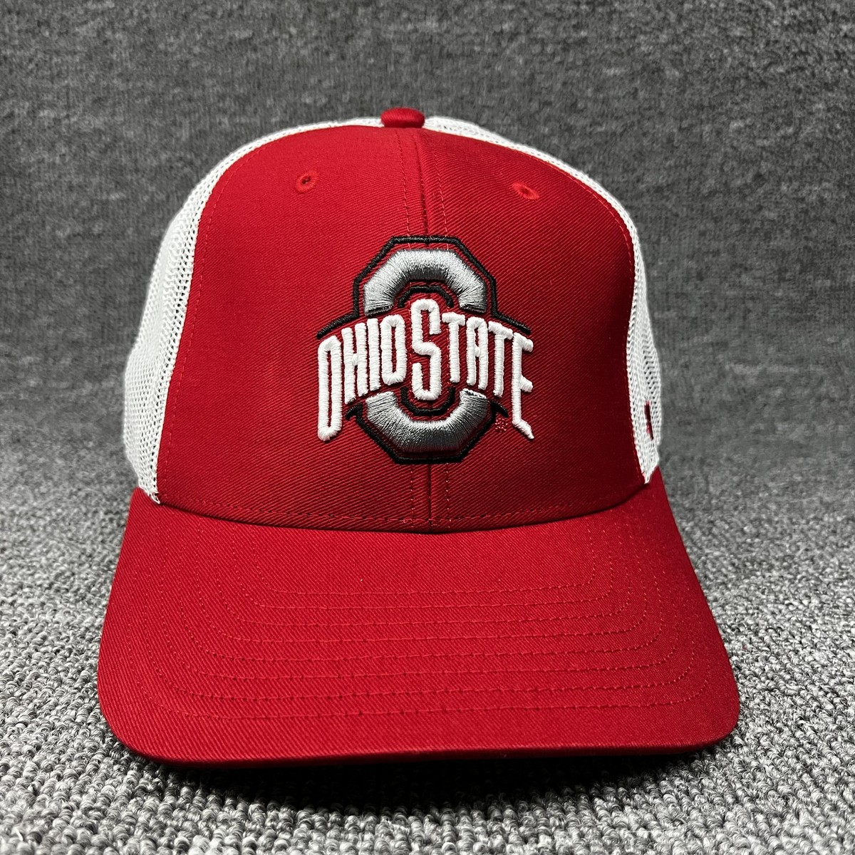 '47 Brand Ohio State Buckeyes Trucker Hat Red White Mesh Snapback Cap New