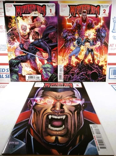 🩸💀 BLOOD HUNT MIDNIGHT SONS #1 #2 #3 NM/NM- FIRST PRINT ONE WORLD UNDER DOOM