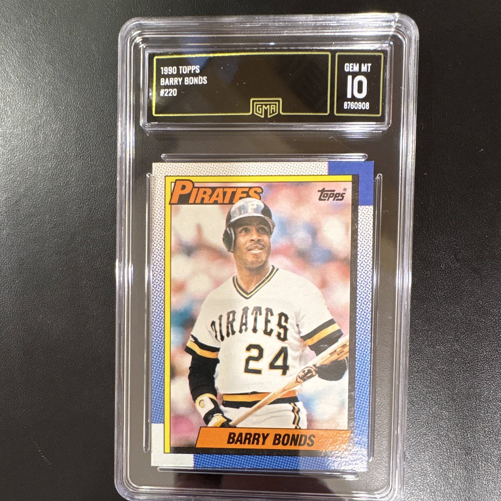 Topps 1990 Barry Bonds #220 Pittsburgh Pirates Graded Vintage MLB Card
