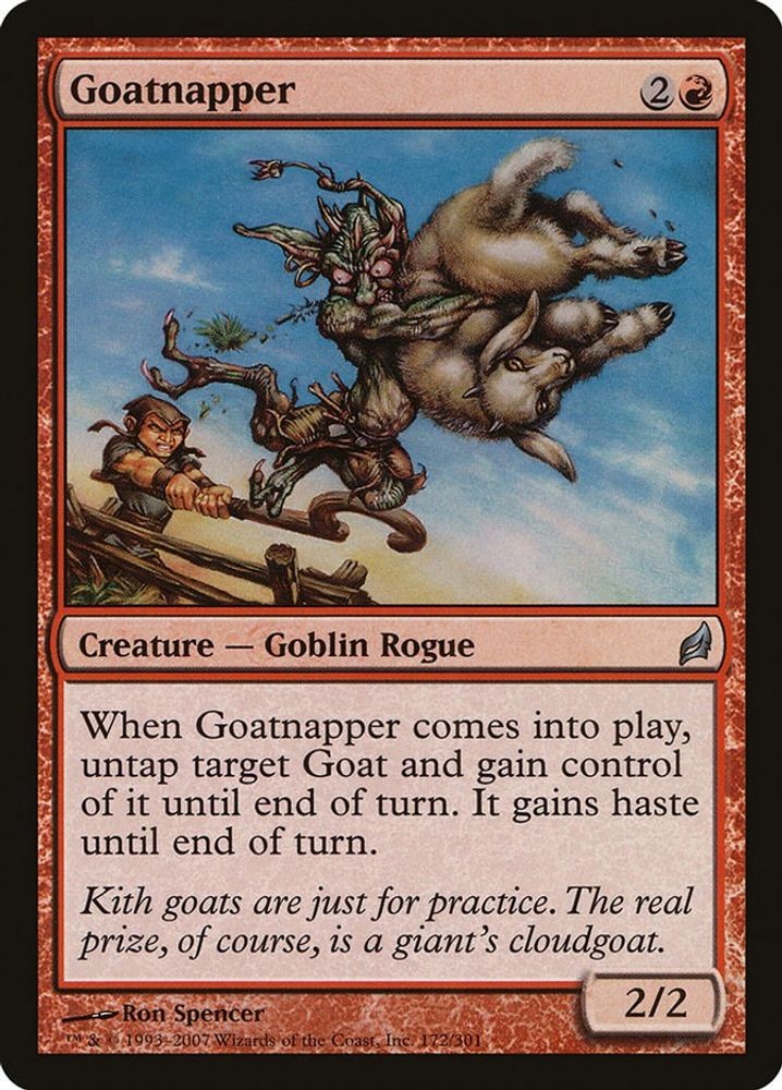2007 Magic: The Gathering: Lorwyn - Goatnapper (#172, U, Near Mint)