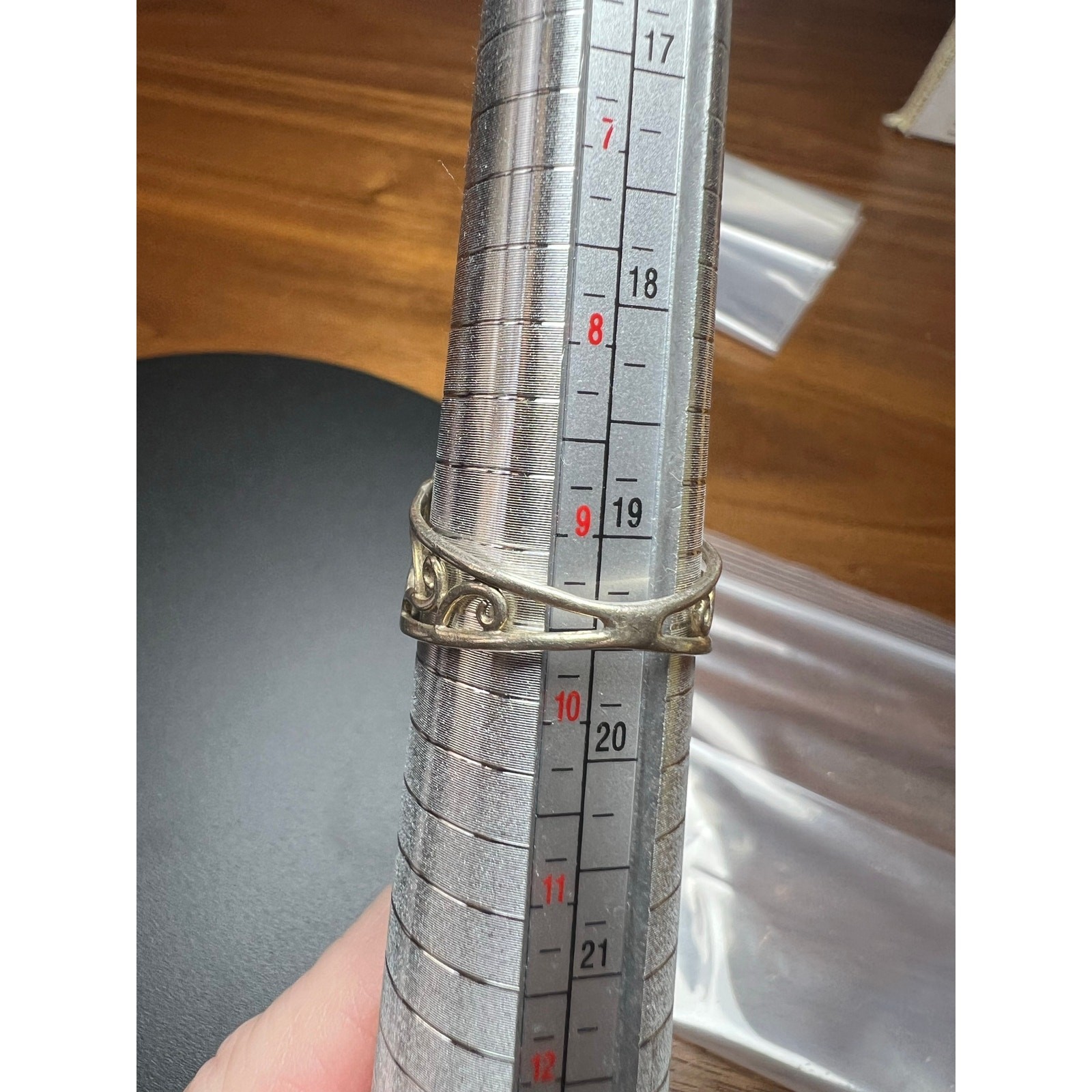 Sterling Silver Dendritic Opal Statement Ring ATI… - image 5