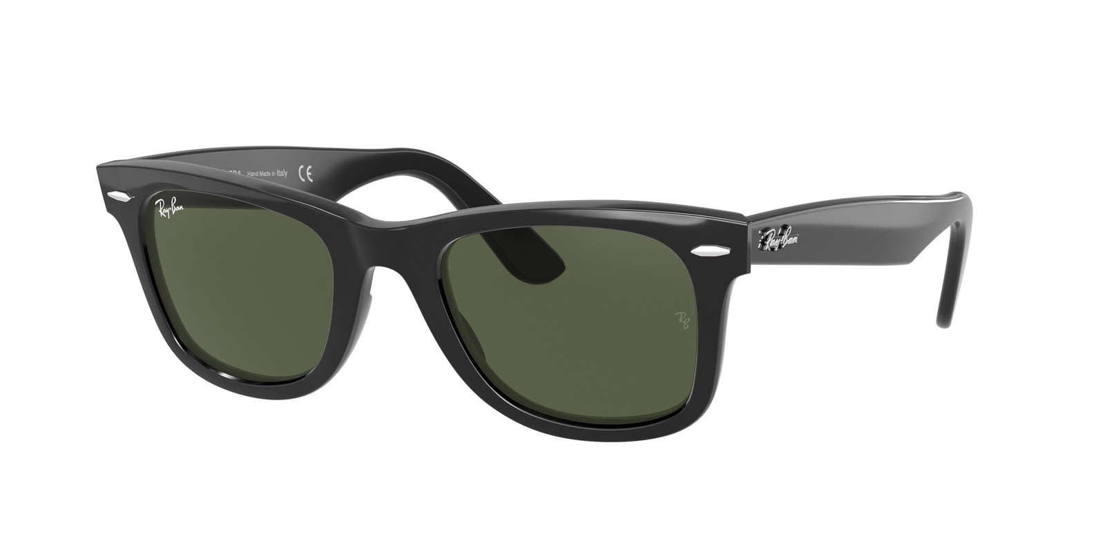Ray-Ban RB 2140F wayfarer black g 15 green 901 Sunglasses