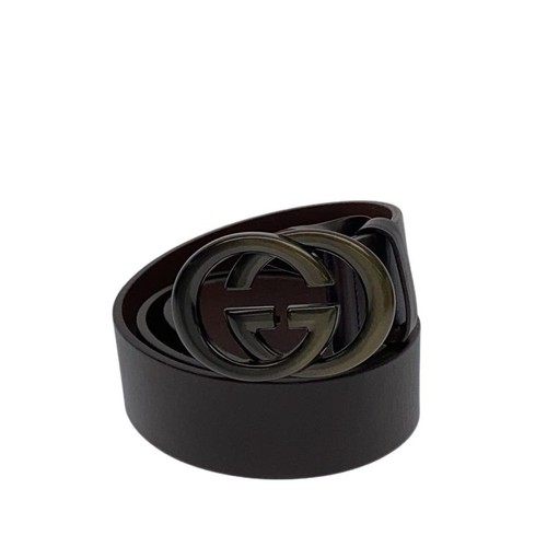 Used GUCCI◆GG Belt/Leather/BRW/Men's/170854/Slight scratches//