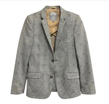 APPAMAN 2-PC SUIT SET Black/Gray Houndstooth Plaid JACKET/BLAZER PANTS Boys 16