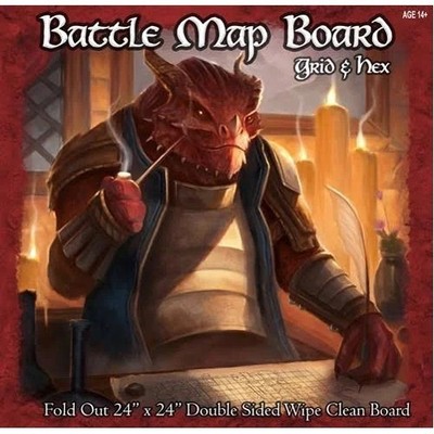 Battle Map Board - Grid & Hex Brettspiel - Brandneu Versiegelt