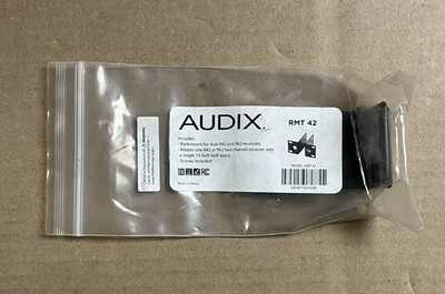 Audix RMT42 Rackmount Kit for R42 R62 Receiver 1RU 19'' Rack Mount New
