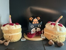 New JellyCat Amuseables Birthday Cake Shoulder Bag Amusable Birthday Cake Set
