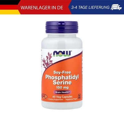 NOW Foods, Phosphatidyl Serine, Phosphatidylserin, ohne Soja, 60 pflanzliche Kap