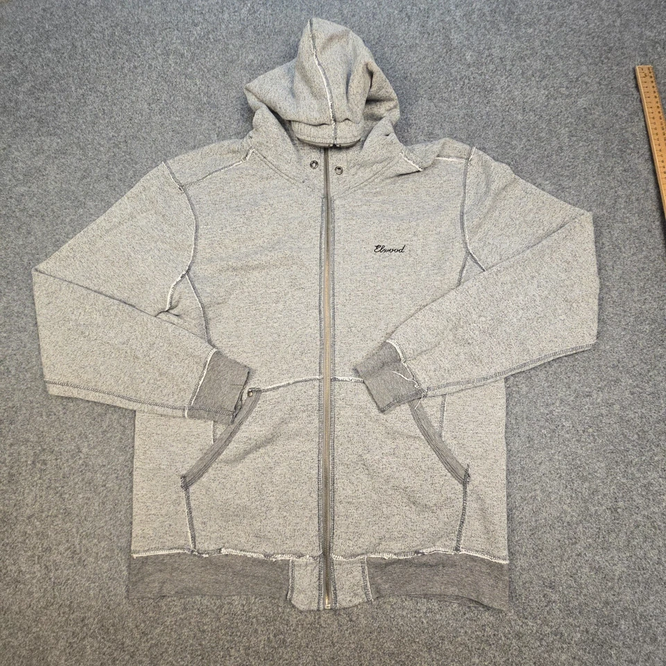 Jersey Elwood Para Hombres 2XLARGE Gris Manga Larga Polar Sudadera con Capucha Invierno Talla 2XL Foto 2 de 4