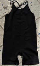 All in Motion Girls Active Tank Top Jumper L 10/12 Black Racerback Built-In Bra