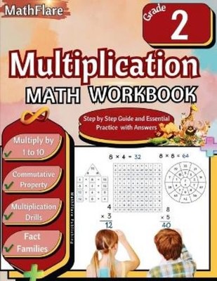 Mathflare Publishing Multiplication Math Workbook 2nd Grade (Paperback)