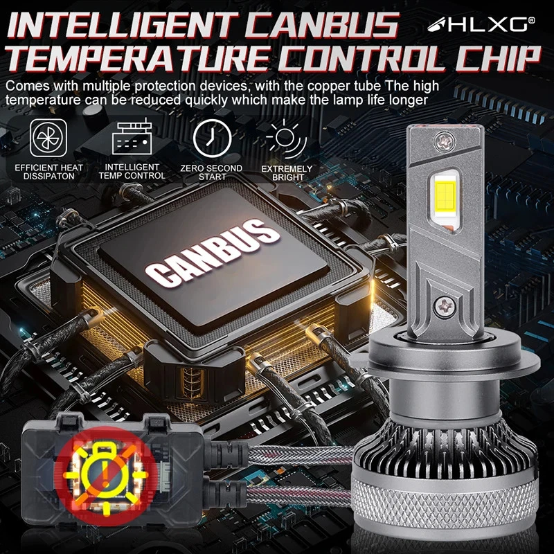 Faro LED H7 H4 CSP Canbus H11 H1 H8 9005 HB3 9006 800W 600000LM Turbo Lámpara Foto 4 de 4