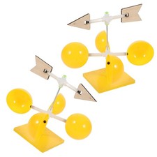2 piezas juguete veleta aula herramientas científicas kits de experimentos turbina eólica